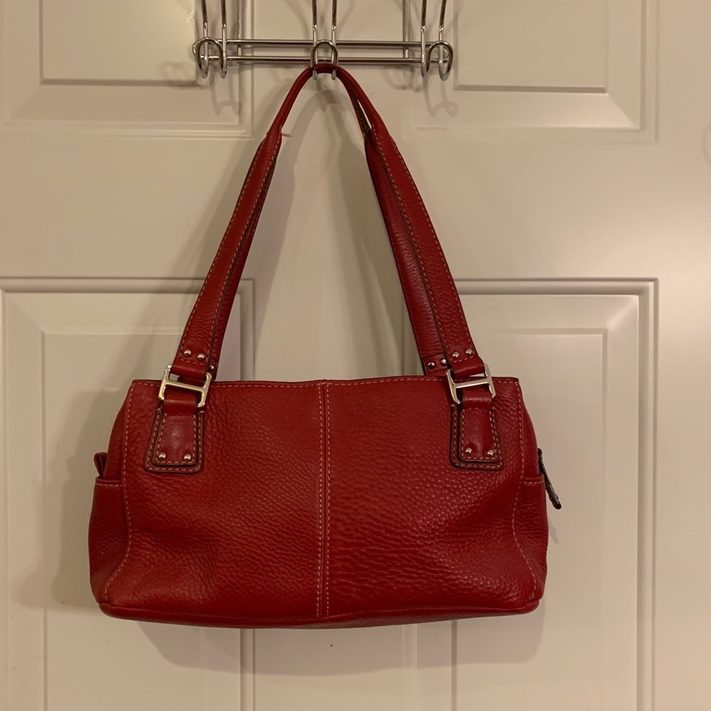 Fossil red handbag